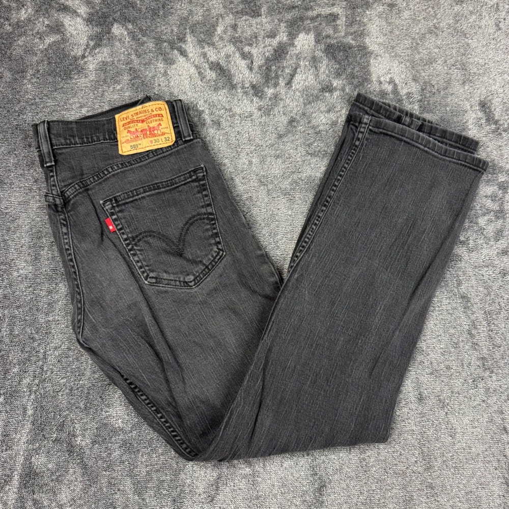 Y2K Levi's Jeans 559 Relaxed Straight Gray 30x32 Denim Pants Mens